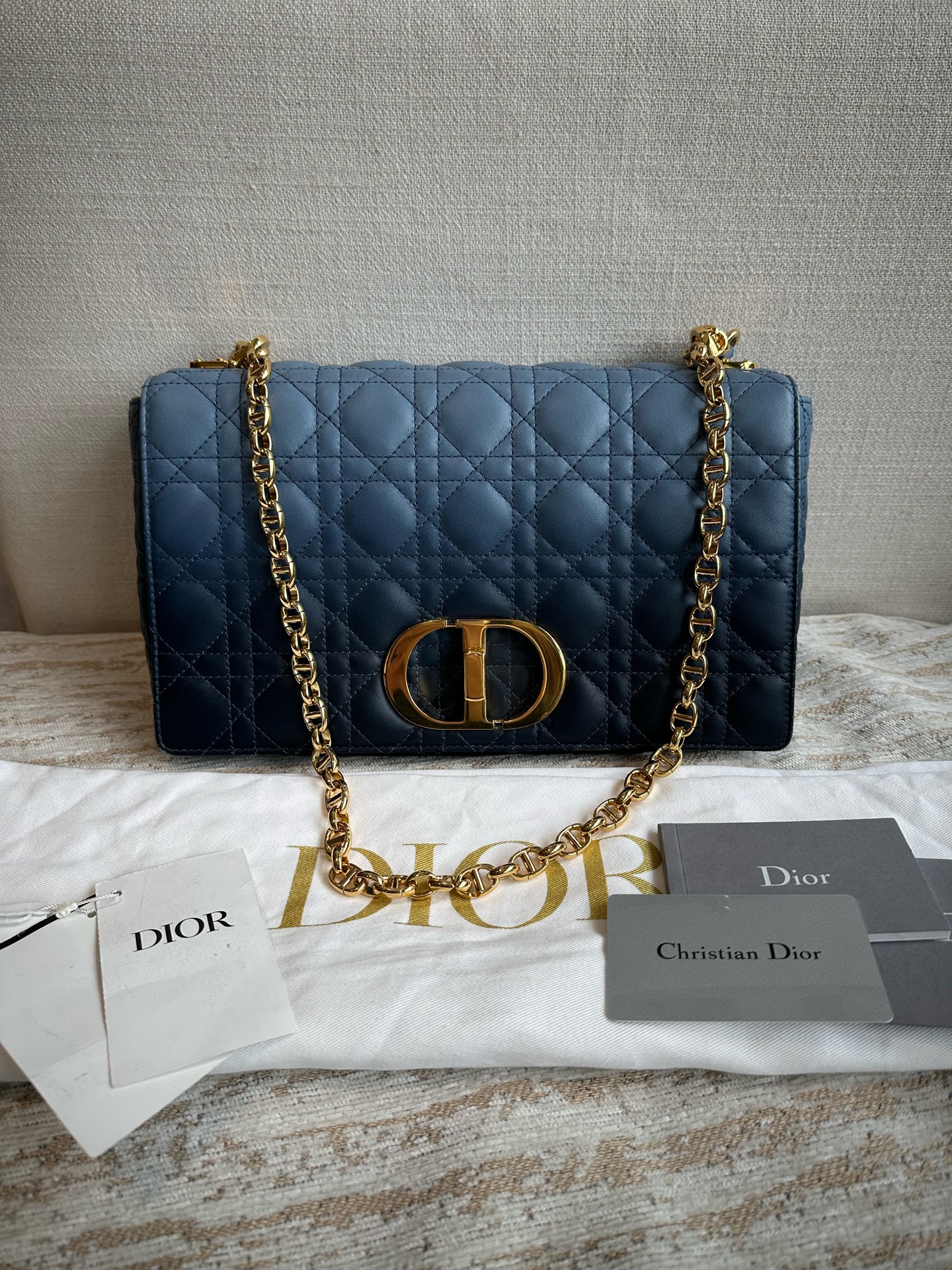 Dior Gradient Blue Cannage Crossbody Bag